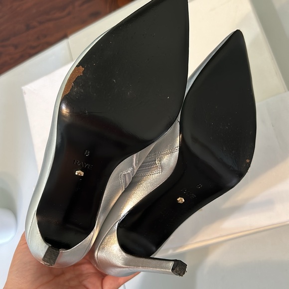 CLOSET CLOSING Revolve Raye Nala Boot in Silver Sz 8 - Picture 4 of 6